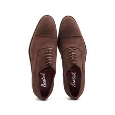 Zapato Oxford de hombre en ante marrón Corso