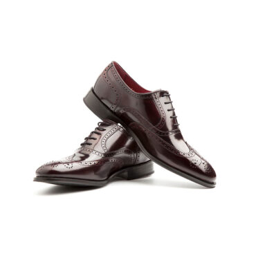Zapato Oxford rojo masculino por Beatnik Shoes