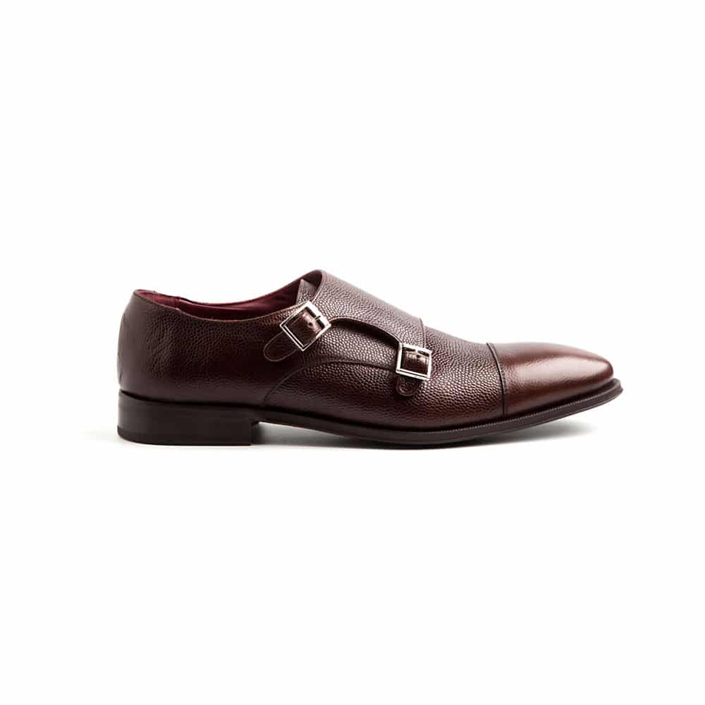 Zapatos monk con hebilla doble Magnanni de Cuero de color Marrón para hombre Hombre Zapatos de Zapatos sin cordones de Zapatos con hebilla 