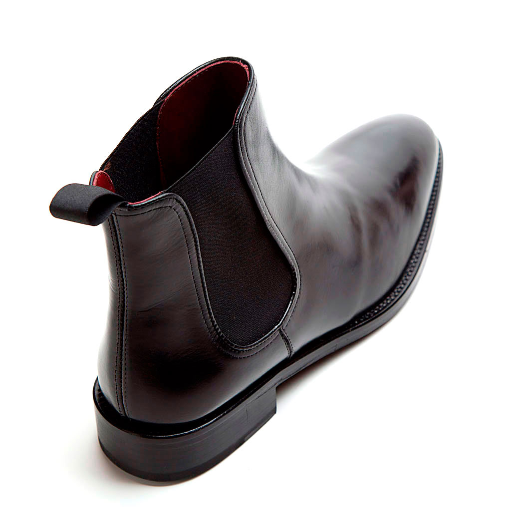 mens black leather chelsea boots sale
