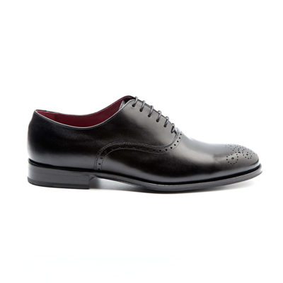 Kaufman men's Oxford legate formal shoe Semi brogue black by Beatnik Shoes