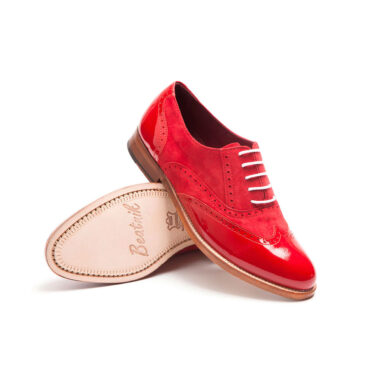 Lena Too red zapato estilo Oxford para mujer por Beatnik shoes