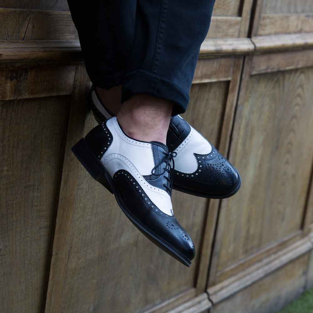 Zapato Oxford Bicolor Blanco y para hombre Holmes | www.beatnikshoes.com