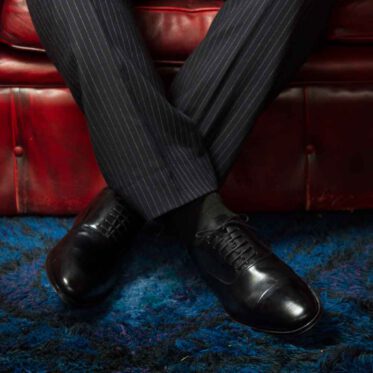 Zapato negro de ceremonia Oxford negro Miller para hombre por Beatnik Shoes