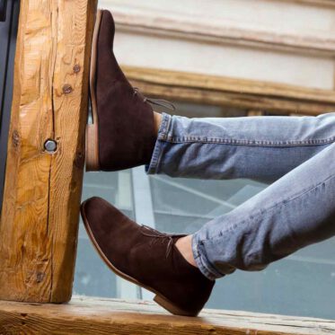 Brown suede Desert Boots for men 