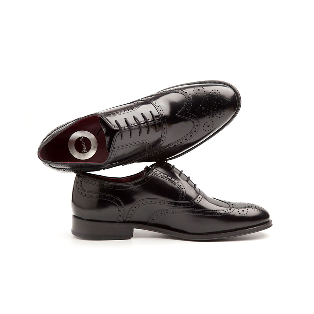 Black Blucher Shoes for men Beatnik Jack Noir
