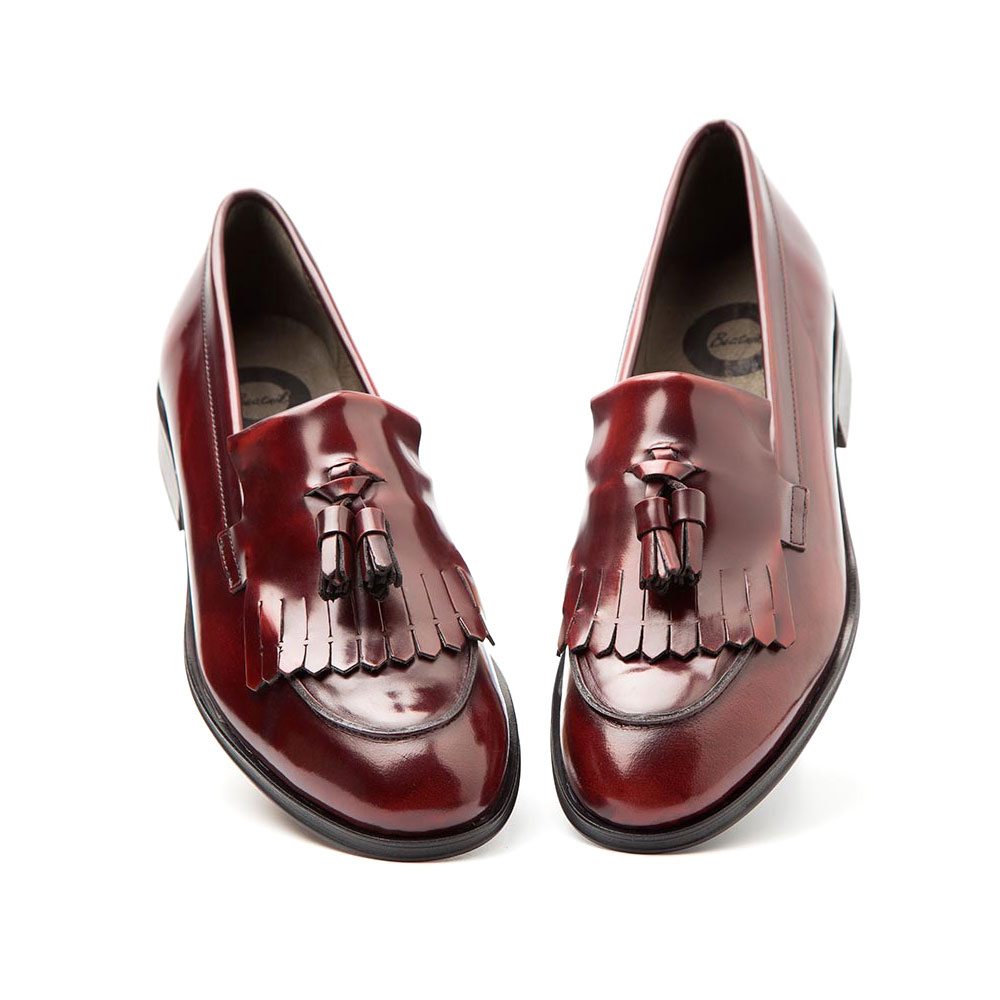 Burgundy Leather Tassel for women Tammi | www.beatnikshoes.com