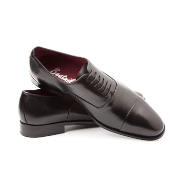 Chaussures de cérémonie Richelieu noires pour homme Beatnik Miller by Beatnik Shoes