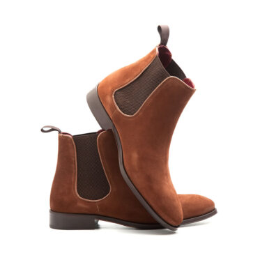 Bota Chelsea de hombre en ante marrón claro | www.beatnikshoes.com
