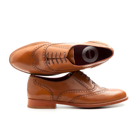Oxford style brown shoes for women Lena Brown