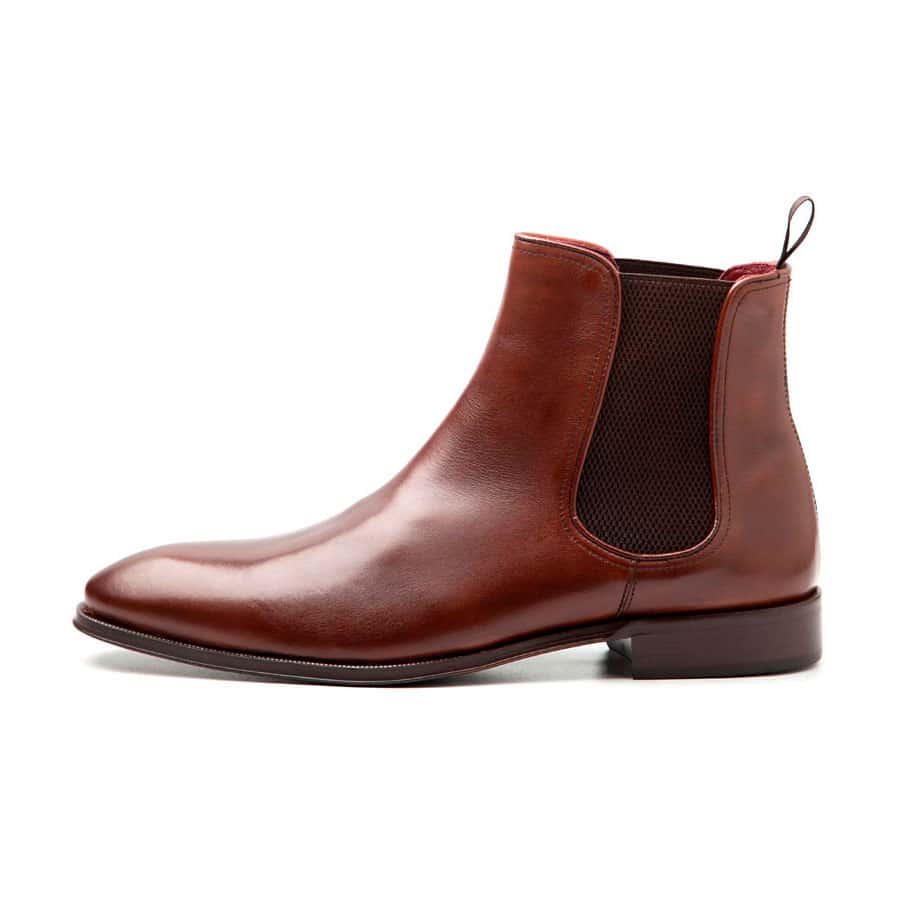 Brown leather Chelsea boots for men - Handmade in Spain