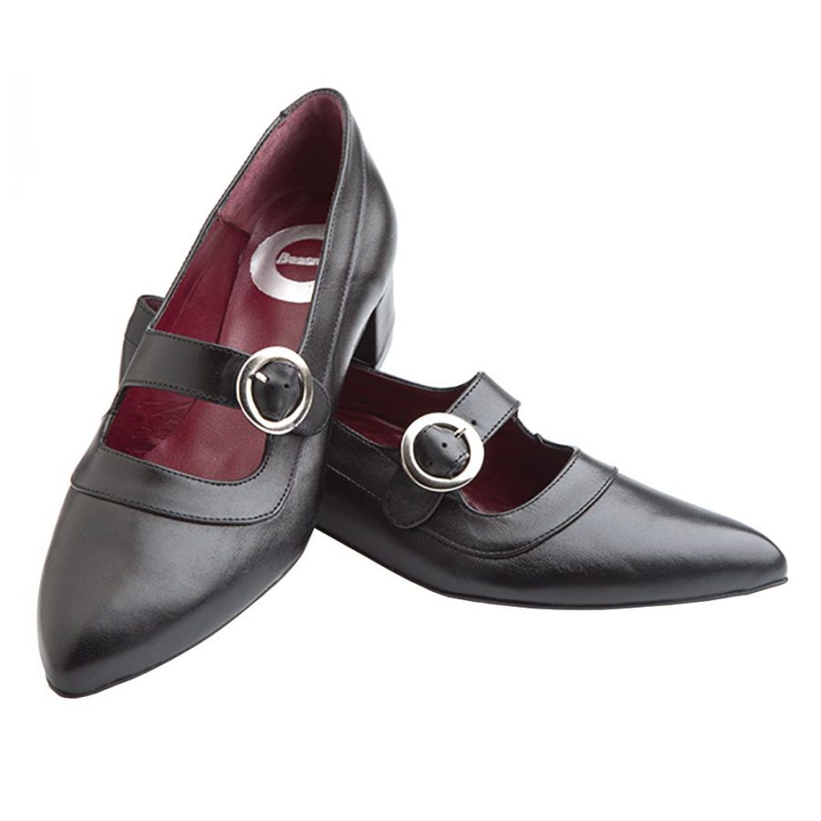 Zapato de salón negro con hebilla para mujer Sylvie Black