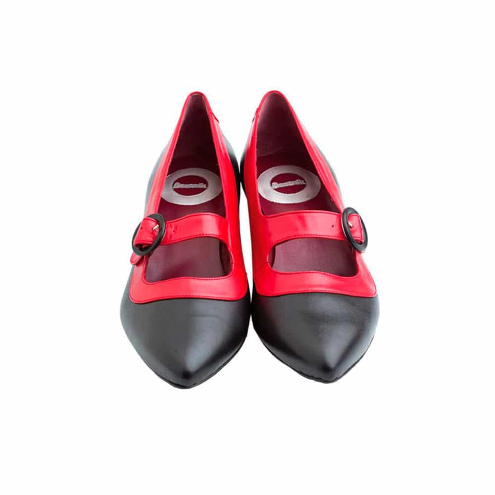 womens red court shoes