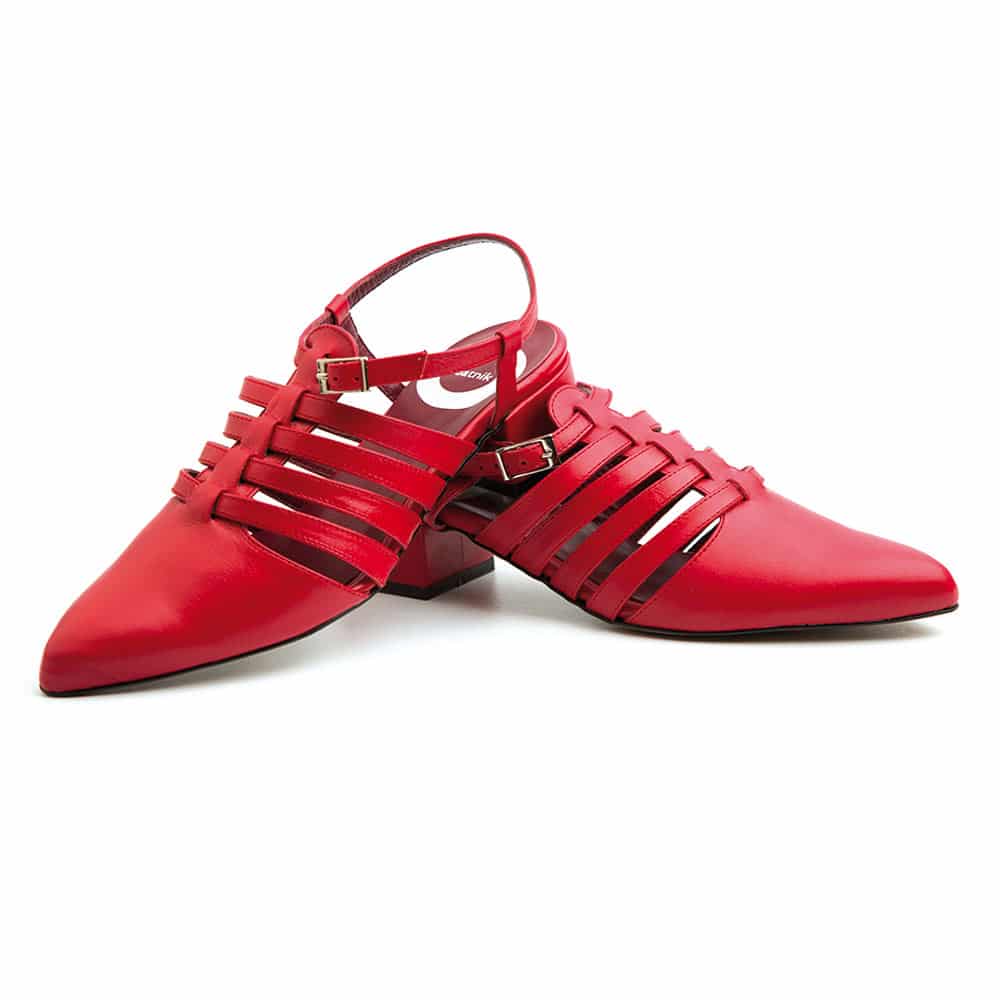 Red Sandals for women Beatnik Françoise Fraise