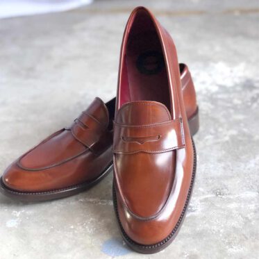 Brown Beatnik Irma Chesnut Penny Loafers