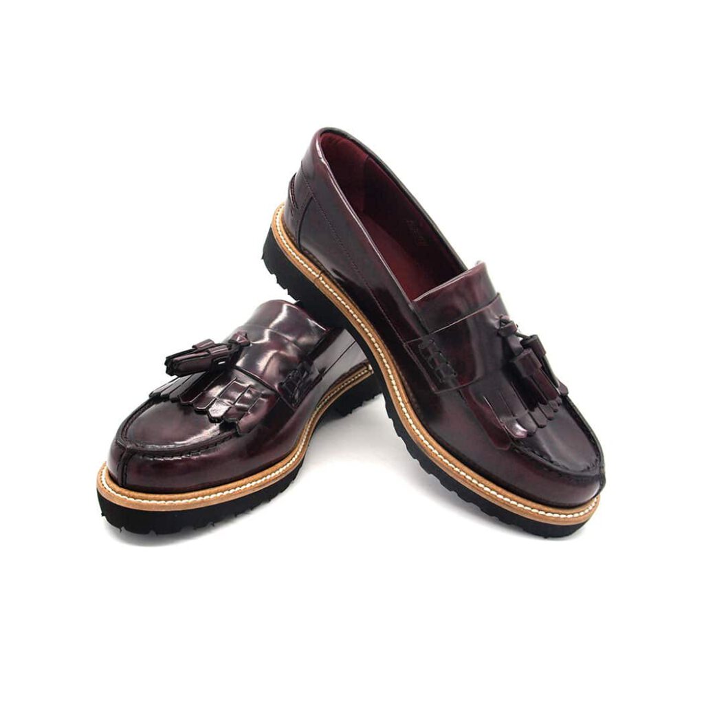 Women's loafers in leather. Classic style - Handmade in Spain