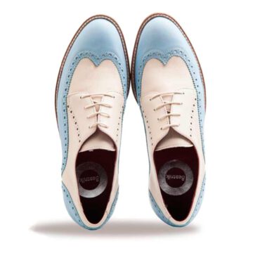 Zapato blucher bicolor de mujer con cordones Ethel por Beatnik Shoes