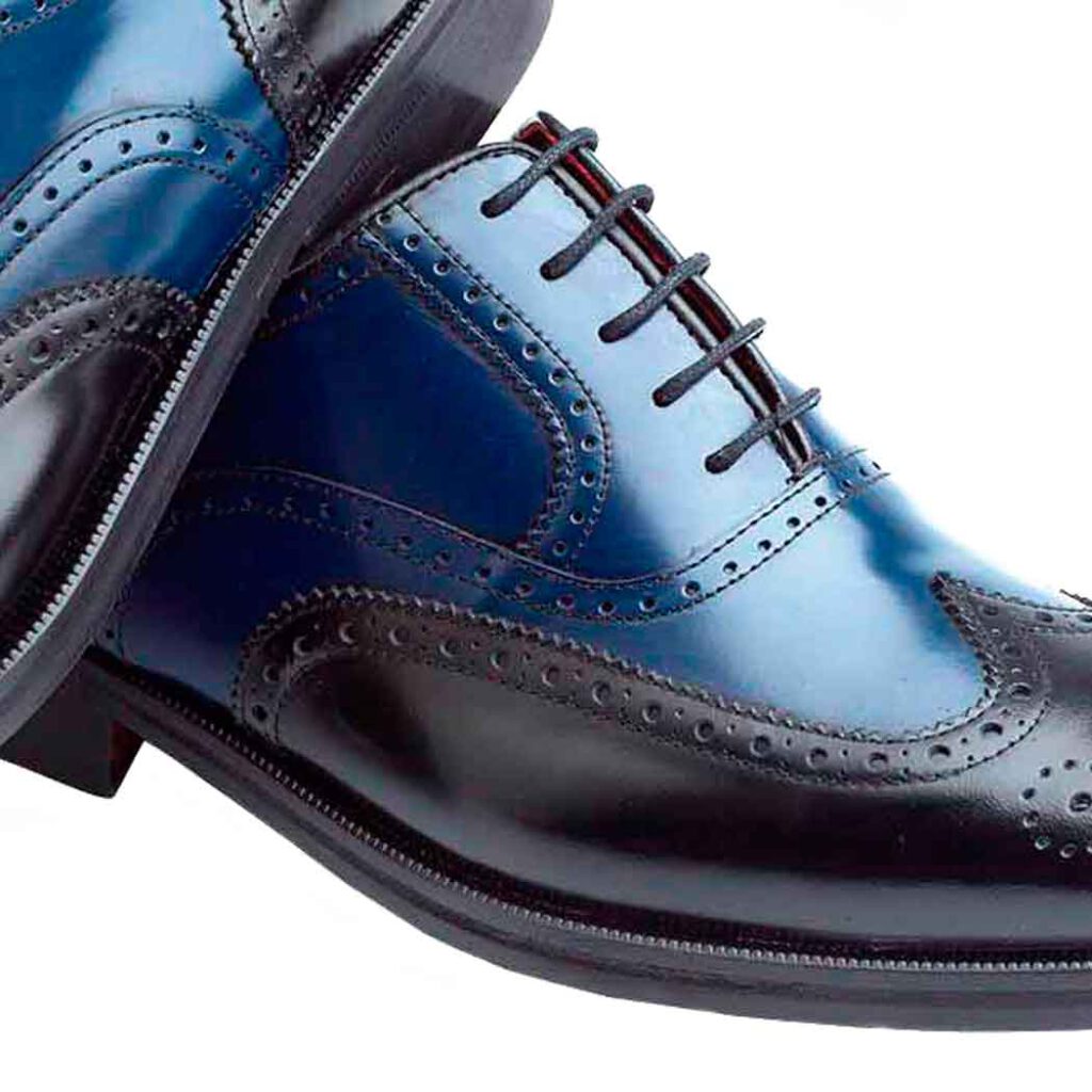 Zapato Oxford bicolor de hombre Holmes Black & Blue