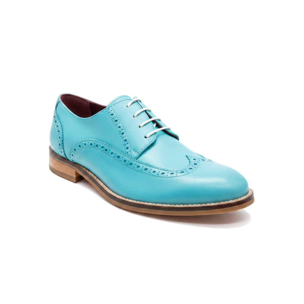 Zapatos de cordones estilo Derby azules de mujer Beatnik Ethel Aqua