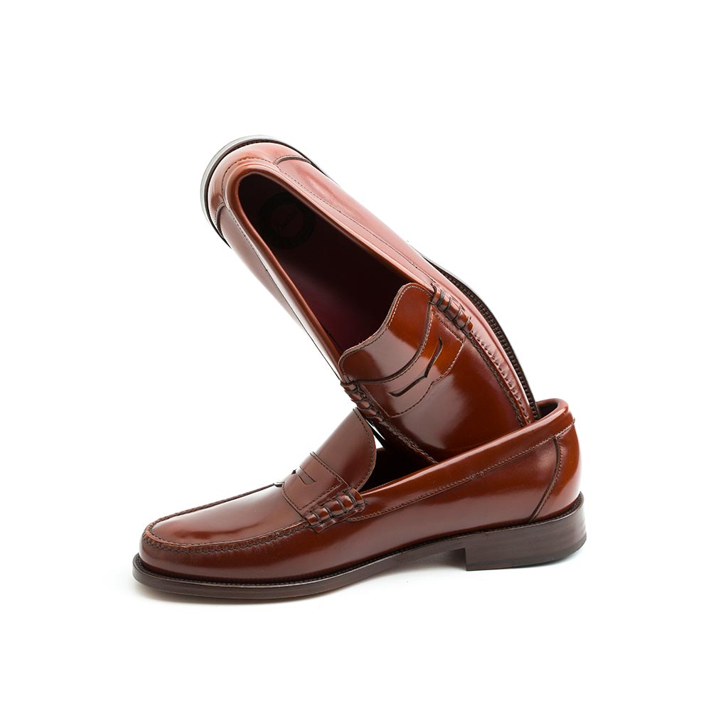 Beatnik Allen Chesnut brown men's leather loafers