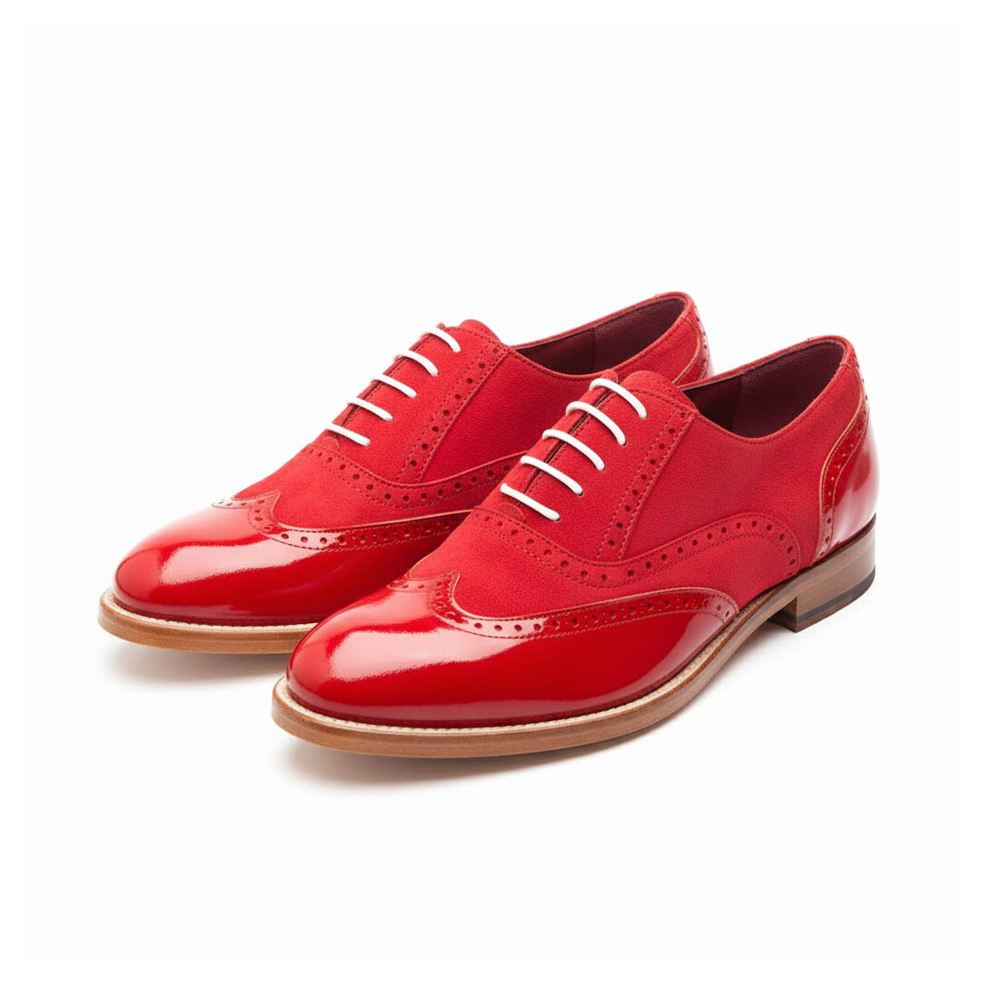Oxford de mujer Lena Too Red por Beatnik Shoes