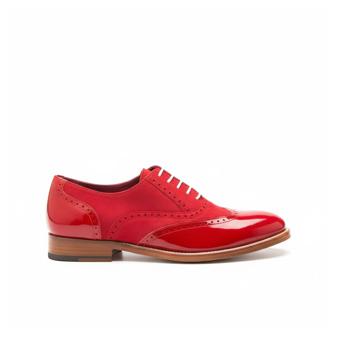 Oxford de mujer Lena Too Red por Beatnik Shoes