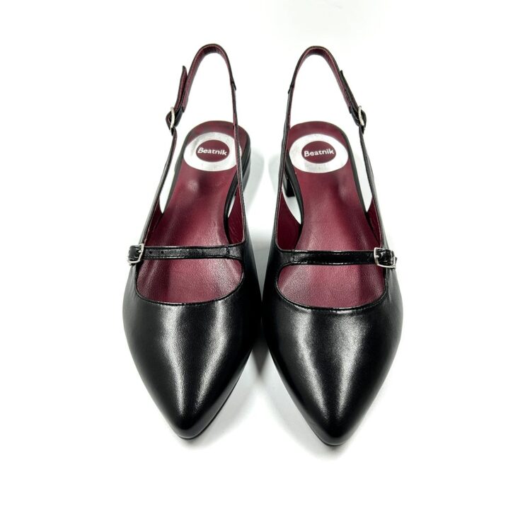 Chaussures Mary-Jane En Cuir Noir Pour Femme - Fabriqué En Espagne - Semelle Intérieure Amovible Confort - Largeurs Spéciales