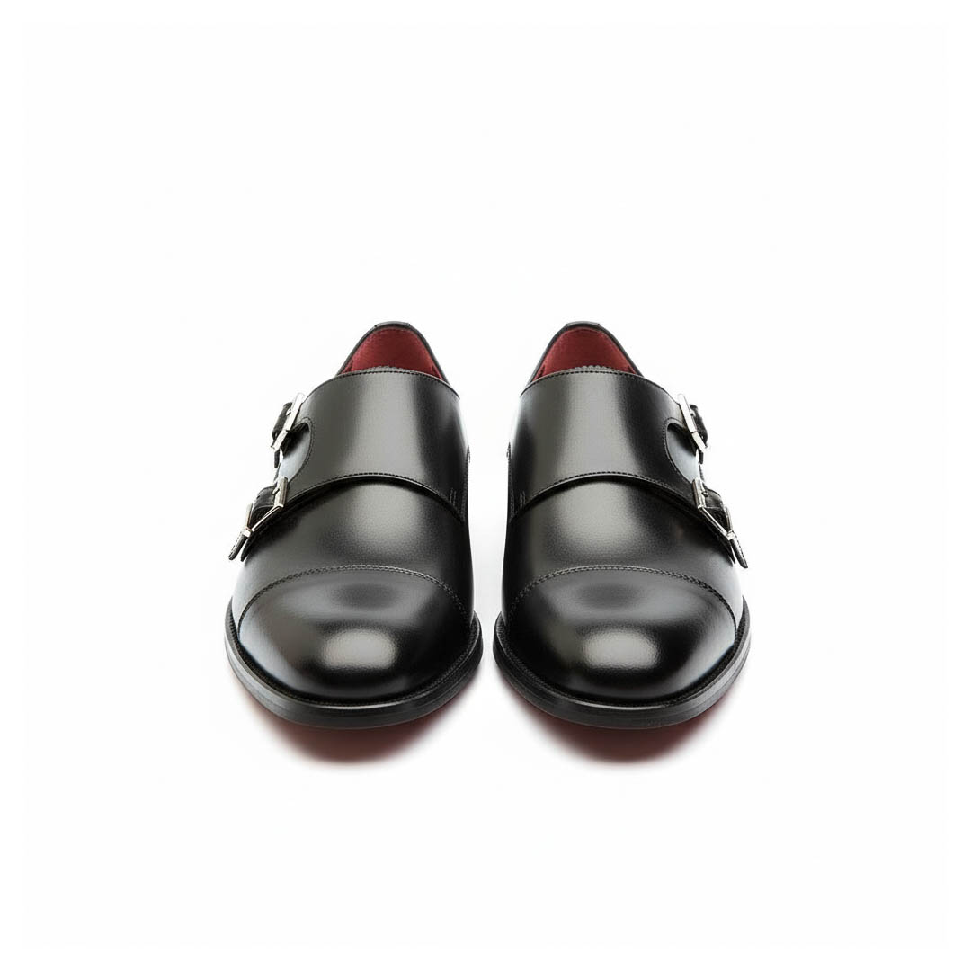 June Monk strap negro para mujer por Beatnik Shoes