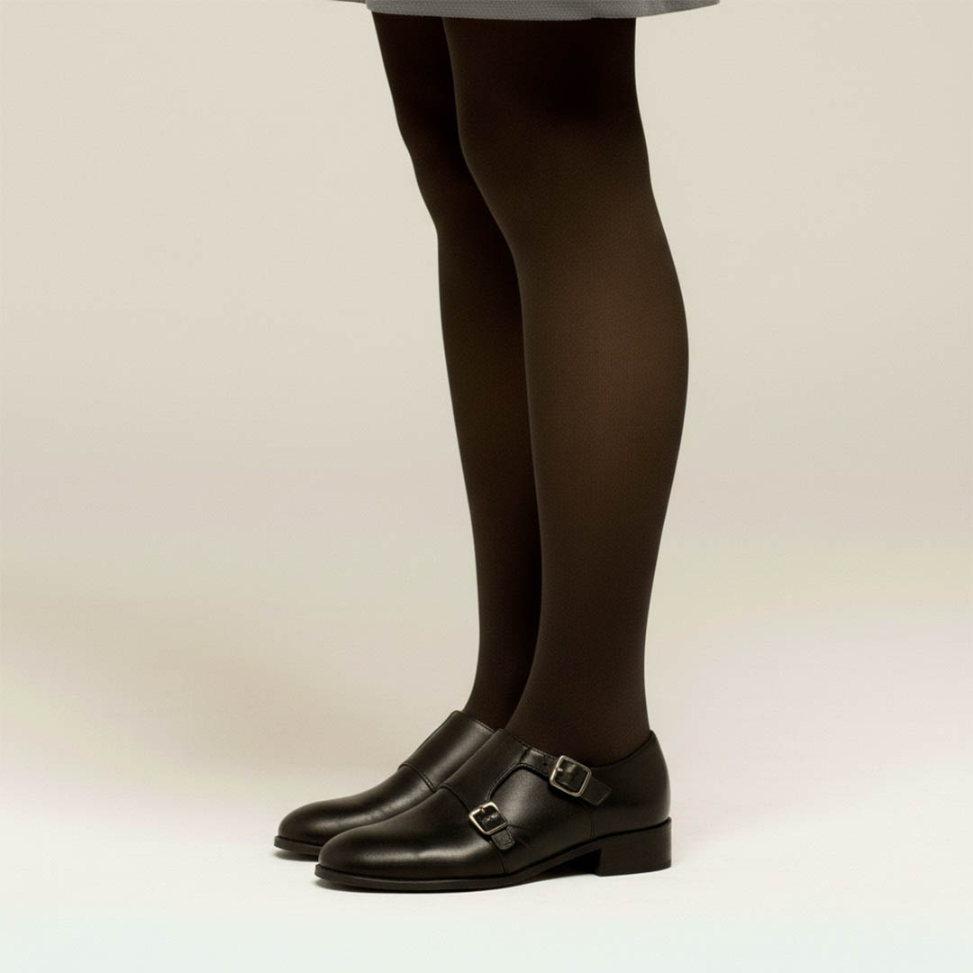 June Monk strap black women's shoe by Beatnik Shoes