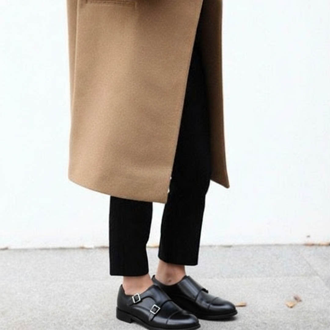 June Monk strap black women's shoe by Beatnik Shoes