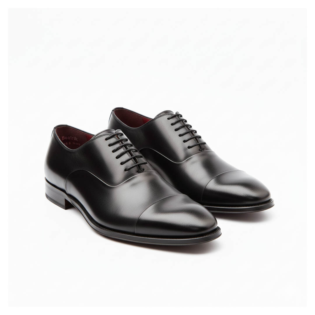 Black Oxford ceremony shoes for men Beatnik Miller by Beatnik Shoes