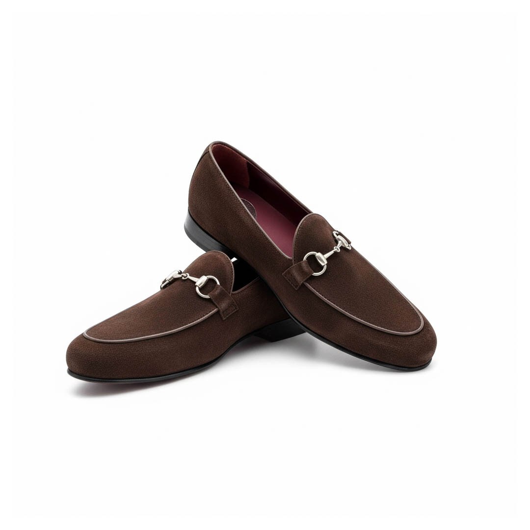 Beatnik Welch Herren-Stegschuhe aus braunem Wildleder