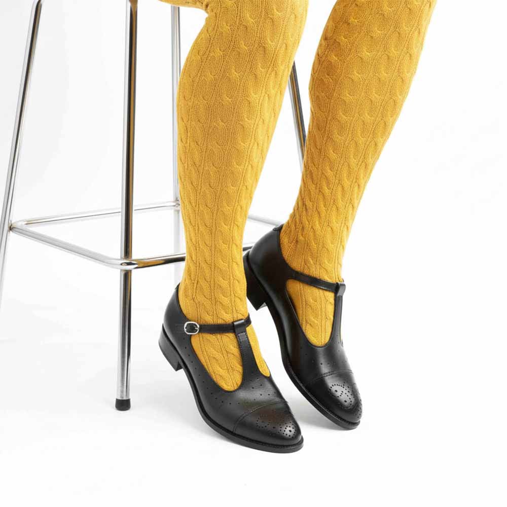 Zapato de hebillas negro para mujer en piel Beatnik Martha Black