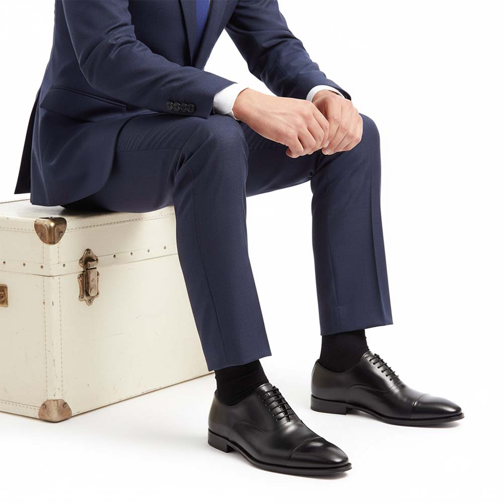 Black Oxford ceremony shoes for men Beatnik Miller by Beatnik Shoes