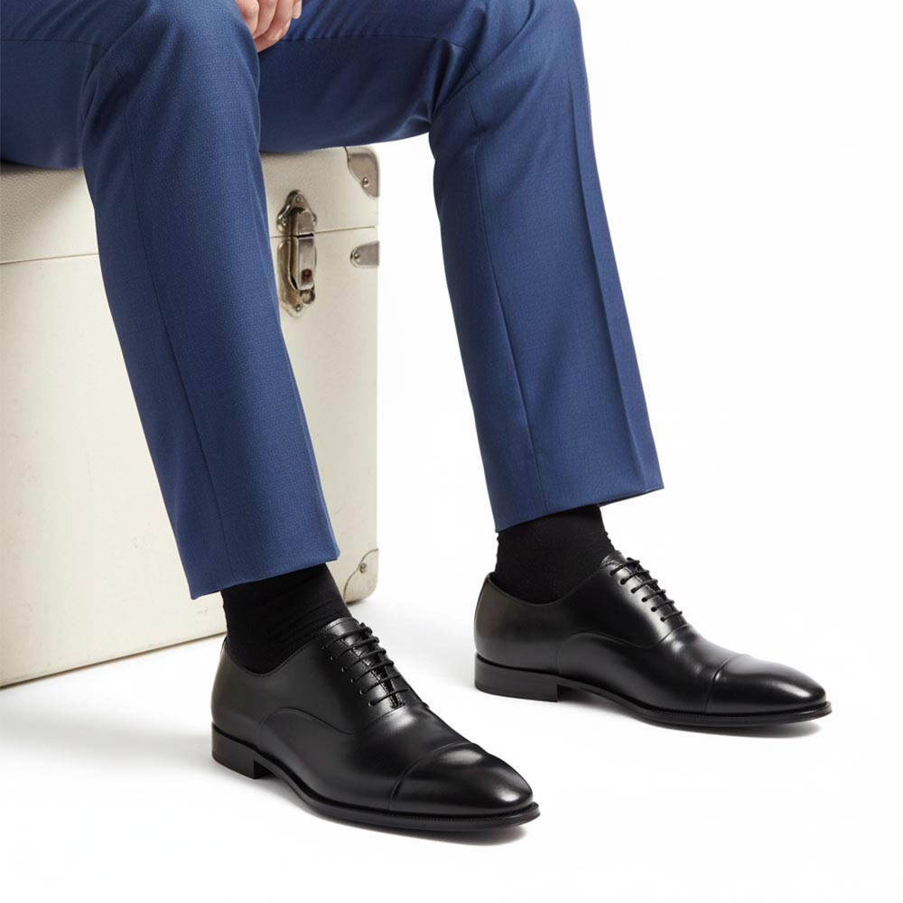 Black Oxford ceremony shoes for men Beatnik Miller by Beatnik Shoes