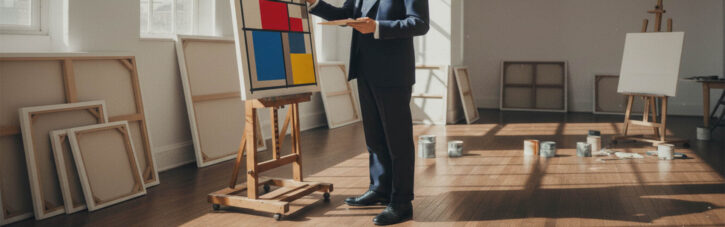 Piet Mondrian, inspiración de Beantik Shoes para orden, color y equilibrio