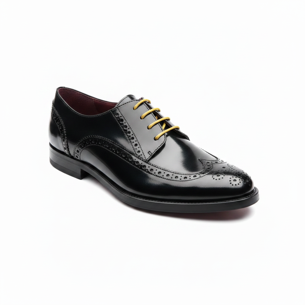 Zapatos Blucher de cordones en piel negra para mujer Beatnik Ethel Black