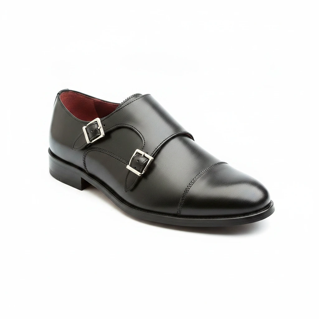 June Monk strap negro para mujer por Beatnik Shoes