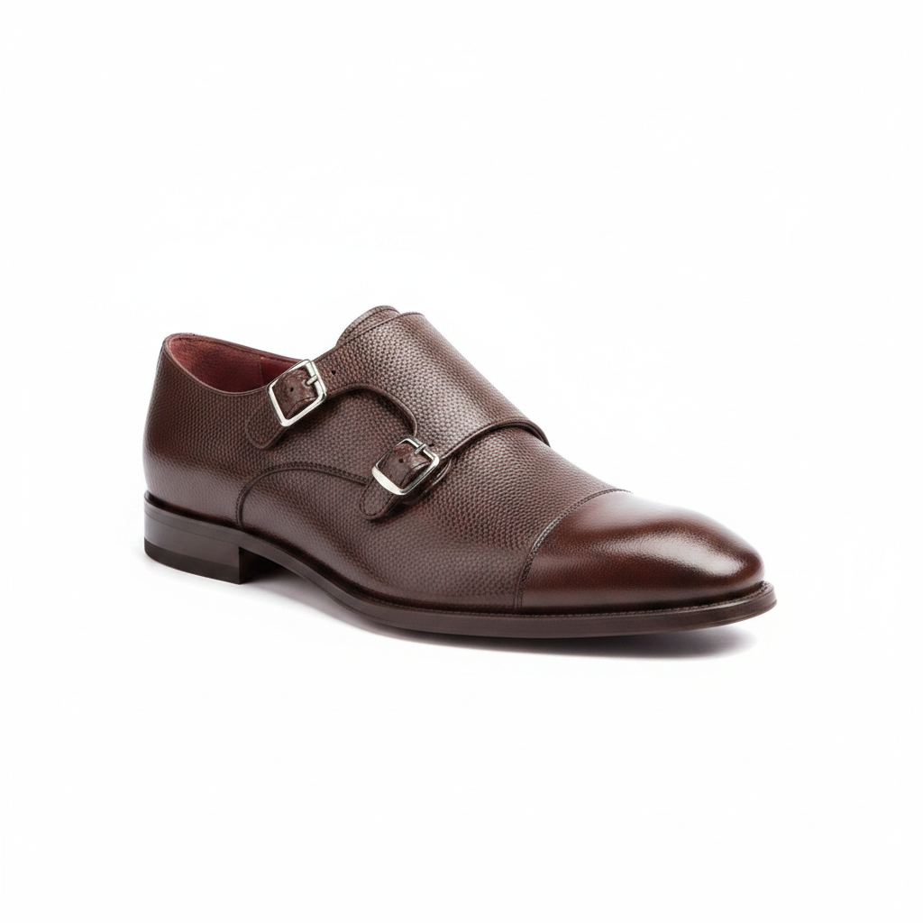 Zapato monk marrón de hombre Lamantia Brown por Beatnik Shoes